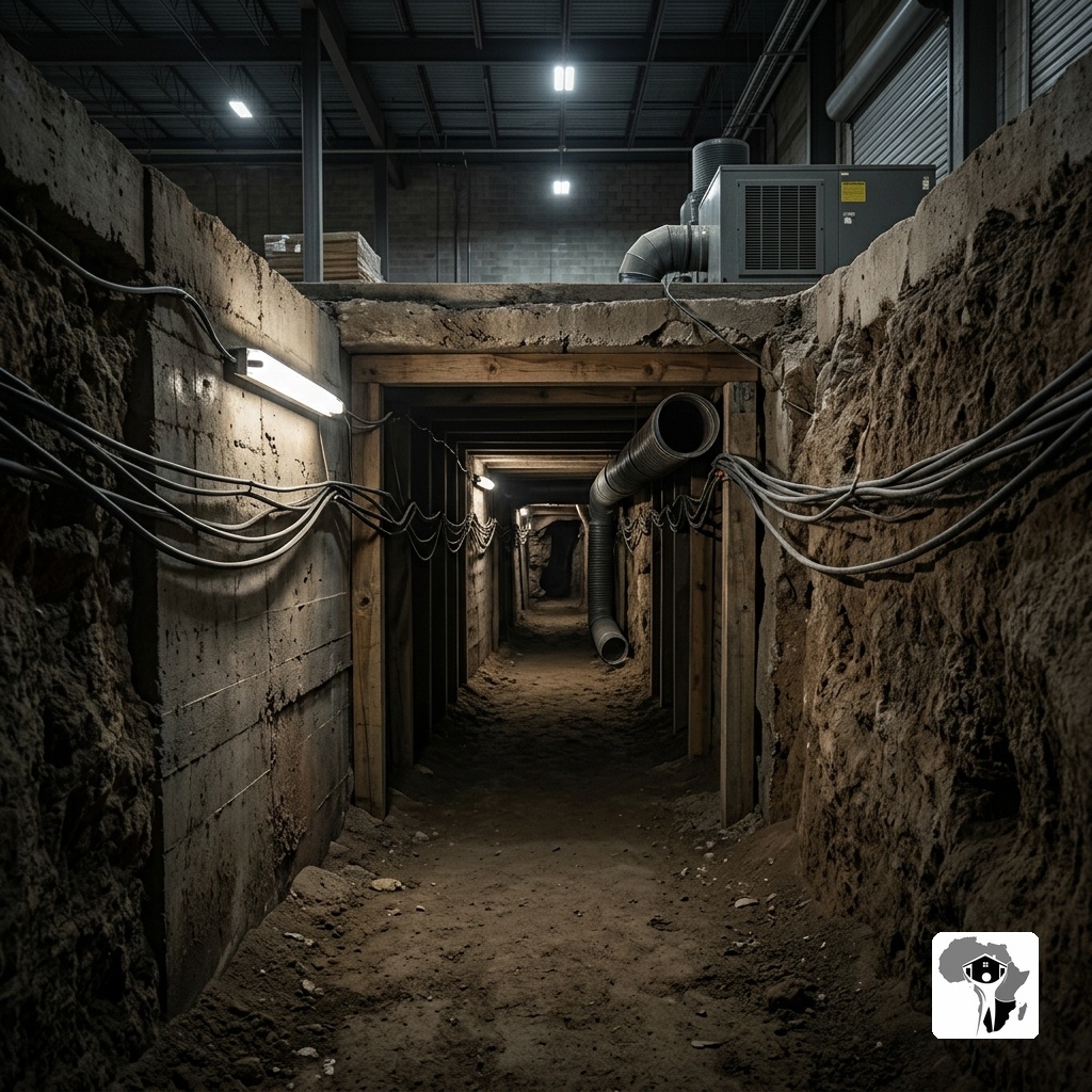 The Tunnel Beneath Two Warehouses